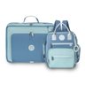 kit mala maternidade vintage mochila maternidade urban masterbag baby colors azul